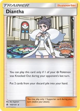 Diantha - 105/131 (Regional Championships) [League & Championship Cards] Reverse Holofoil