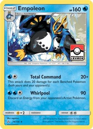 Empoleon - 34/156 (Pokemon League) [League & Championship Cards] Reverse Holofoil