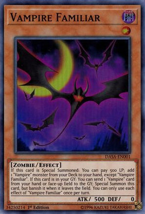 Vampire Familiar (Super Rare) [DASA-EN001] Unlimited