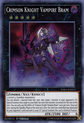 Crimson Knight Vampire Bram (Super Rare) [DASA-EN013] Unlimited