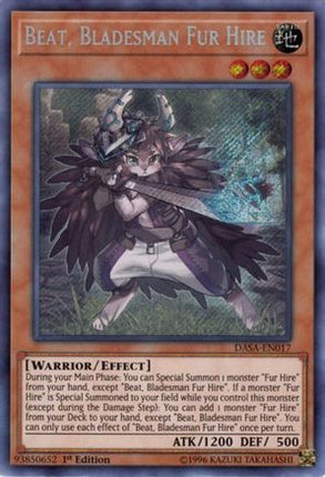 Beat, Bladesman Fur Hire (Secret Rare) [DASA-EN017] 1st Edition