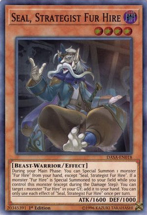 Seal, Strategist Fur Hire (Super Rare) [DASA-EN018] Unlimited