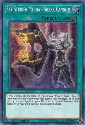Sky Striker Mecha - Shark Cannon (Secret Rare) [DASA-EN036] 1st Edition