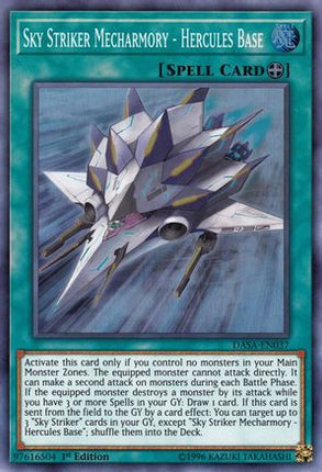 Sky Striker Mecharmory - Hercules Base (Super Rare) [DASA-EN037] 1st Edition