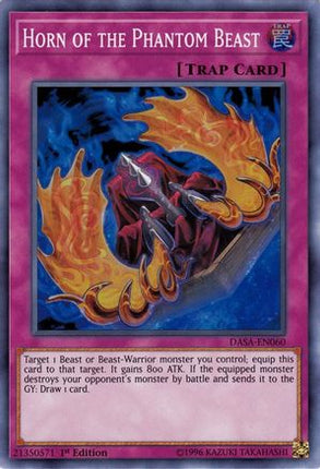 Horn of the Phantom Beast (Super Rare) [DASA-EN060] 1st Edition