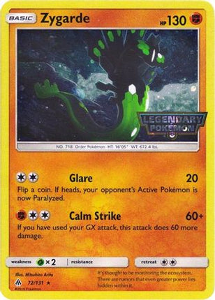 Zygarde - 72/131 (Cosmos Holo) [Miscellaneous Cards & Products] Holofoil