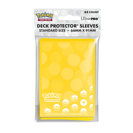 Pokémon - Lightning Type Ultra Pro Card Sleeves (65ct)
