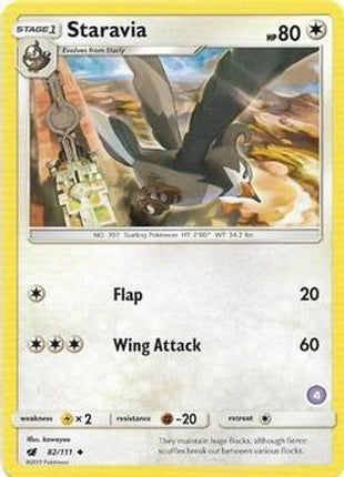 Staravia 82- SM Trainer Kit Alolan Sandslash & Alolan Ninetales