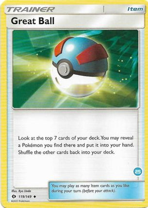 Great Ball  (Alolan Ninetales Half-Deck) 119- SM Trainer Kit Alolan Sandslash & Alolan Ninetales