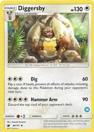 Diggersby 88- SM Trainer Kit Alolan Sandslash & Alolan Ninetales