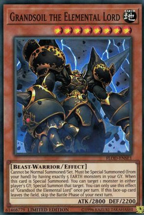 Grandsoil the Elemental Lord (Super Rare) [FLOD-ENSE1] Limited