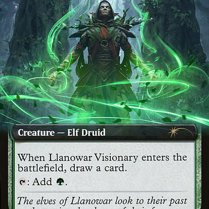 Llanowar Visionary (Extended Art) [Secret Lair Drop] Foil