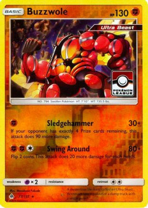 Buzzwole - 77/131 (Pokemon League) [League & Championship Cards] Reverse Holofoil