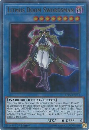 Litmus Doom Swordsman (Ultra Rare) [BLRR-EN013] 1st Edition