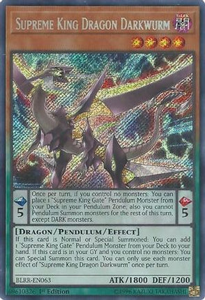 Supreme King Dragon Darkwurm (Secret Rare) [BLRR-EN063] 1st Edition
