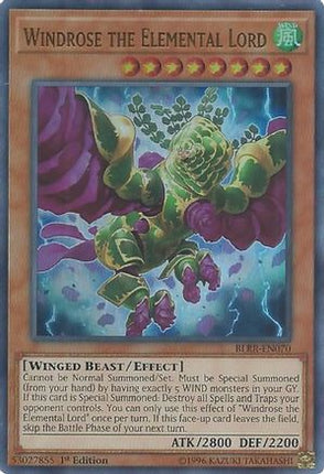 Windrose the Elemental Lord (Ultra Rare) [BLRR-EN070] 1st Edition