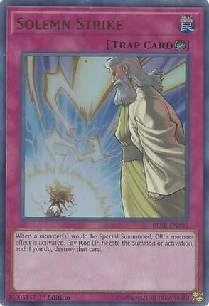Solemn Strike (Ultra Rare) [BLRR-EN102] 1st Edition