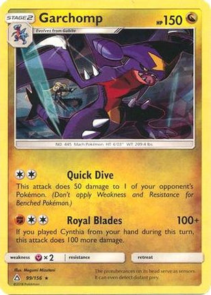 Garchomp - 99/156 (Cracked Ice Holo) [Deck Exclusives] Holofoil