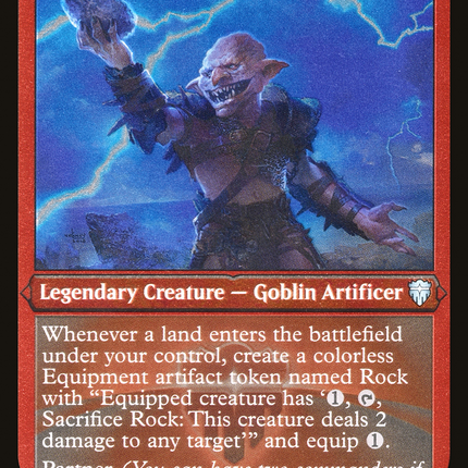 Toggo, Goblin Weaponsmith [Commander Legends] Etched Foil