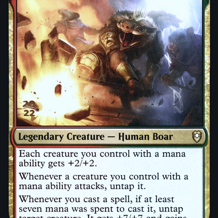 Raggadragga, Goreguts Boss [Battle for Baldur's Gate Promos] Prerelease Foil