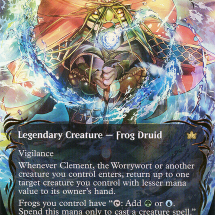 Clement, the Worrywort (Showcase) (Borderless) [Bloomburrow] Raised Foil