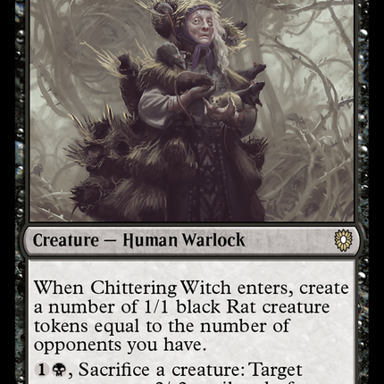 Chittering Witch [Bloomburrow Commander]