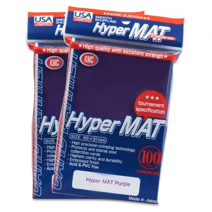 KMC Hyper MAT standard sized sleeves - Purple