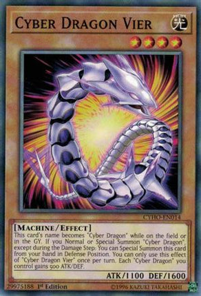 Cyber Dragon Vier (Common / Short Print) [CYHO-EN014] 1st Edition