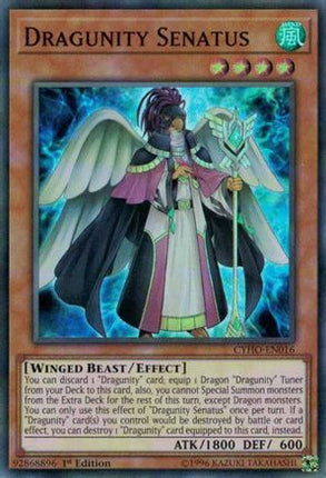 Dragunity Senatus (Super Rare) [CYHO-EN016] 1st Edition