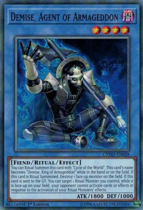 Demise, Agent of Armageddon (Common / Short Print) [CYHO-EN028] 1st Edition