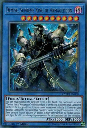 Demise, Supreme King of Armageddon (Rare) [CYHO-EN030] Unlimited