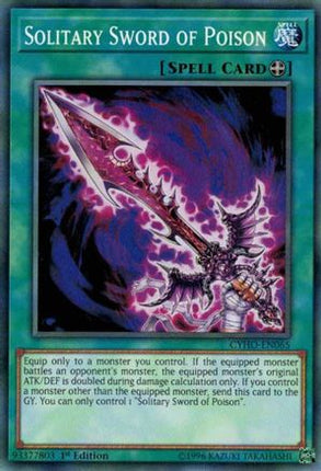 Solitary Sword of Poison (Common / Short Print) [CYHO-EN065] 1st Edition