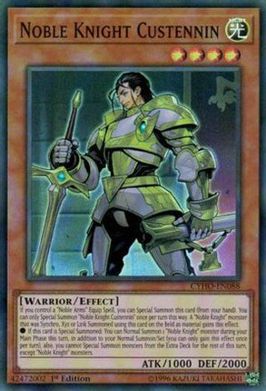 Noble Knight Custennin (Super Rare) [CYHO-EN088] Unlimited