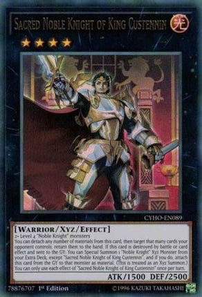 Sacred Noble Knight of King Custennin (Ultra Rare) [CYHO-EN089] Unlimited