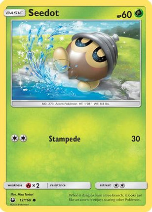 Seedot (12) - 12/168 [SM - Celestial Storm] Reverse Holofoil