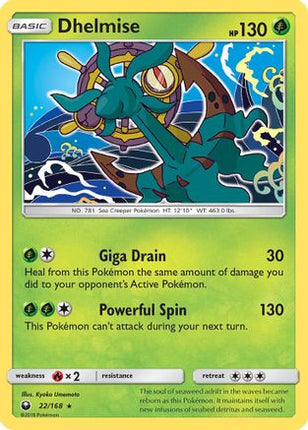 Dhelmise - 22/168 [SM - Celestial Storm] Reverse Holofoil