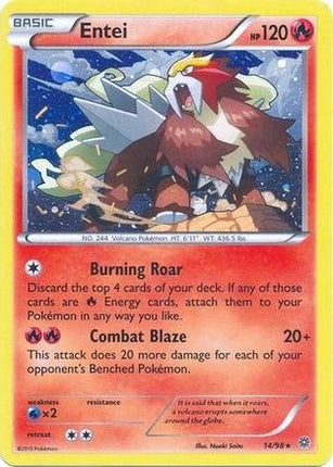 Entei - 14/98 (Cosmos Holo) [Blister Exclusives] Holofoil