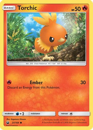 Torchic (25) - 25/168 [SM - Celestial Storm] Reverse Holofoil