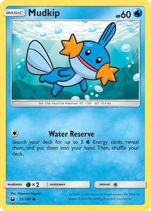 Mudkip (32) - 32/168 [SM - Celestial Storm]