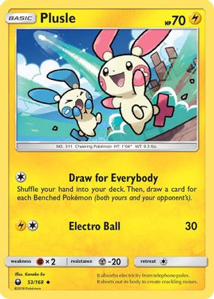 Plusle - 53/168 [SM - Celestial Storm]