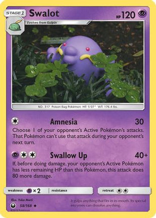 Swalot - 58/168 [SM - Celestial Storm] Reverse Holofoil