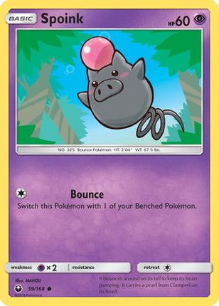 Spoink - 59/168 [SM - Celestial Storm] Reverse Holofoil