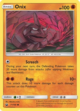 Onix - 71/168 [SM - Celestial Storm] Reverse Holofoil