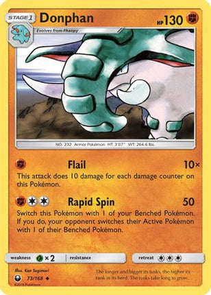 Donphan - 73/168 [SM - Celestial Storm] Reverse Holofoil