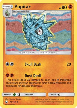 Pupitar - 75/168 [SM - Celestial Storm] Reverse Holofoil