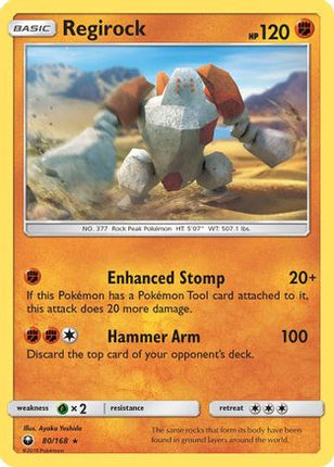 Regirock - 80/168 [SM - Celestial Storm] Reverse Holofoil