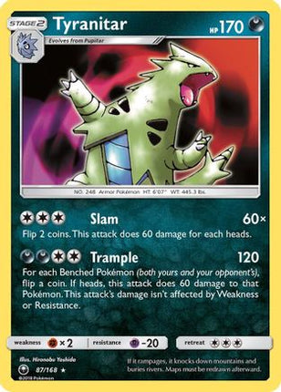 Tyranitar - 87/168 [SM - Celestial Storm] Holofoil