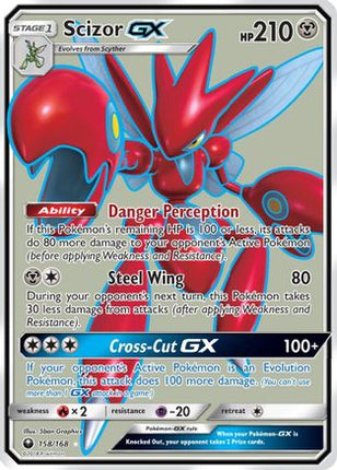 Scizor GX (Full Art) - 158/168 [SM - Celestial Storm] Holofoil