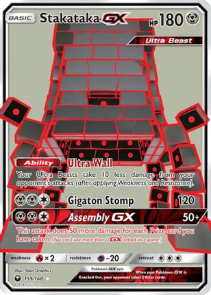 Stakataka GX (Full Art) - 159/168 [SM - Celestial Storm] Holofoil