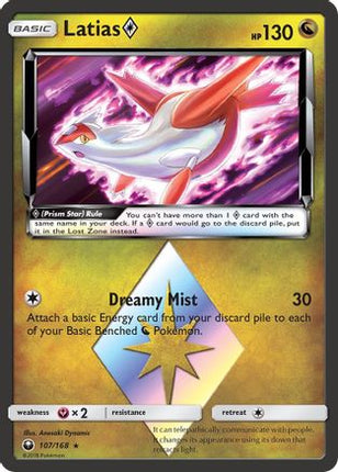 Latias Prism Star - 107/168 [SM - Celestial Storm] Holofoil